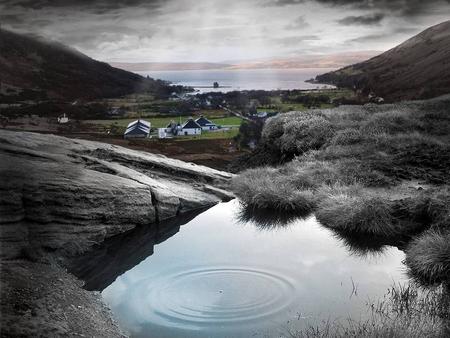 The Isle of Arran An der Südwest-Küste von Schottland, in Lochranza