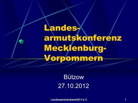 Landes- armutskonferenz Mecklenburg- Vorpommern