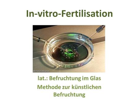 In-vitro-Fertilisation