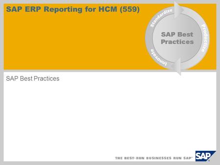 SAP ERP Reporting for HCM (559)