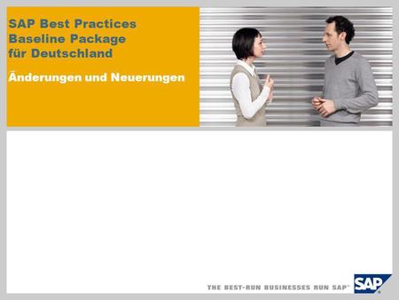 Neuerungen zur Vorgängerversion des SAP Best Practices Baseline Package