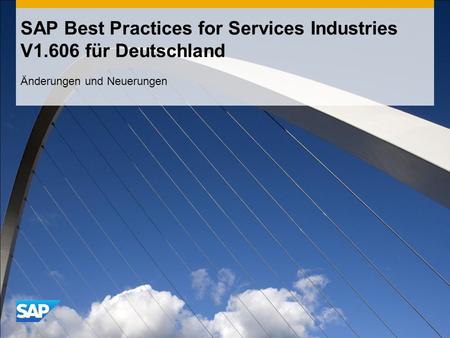 SAP Best Practices for Services Industries V1.606 für Deutschland