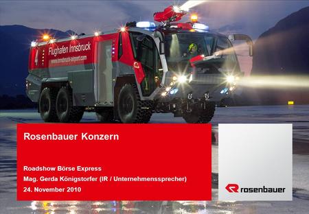Rosenbauer Konzern Roadshow Börse Express