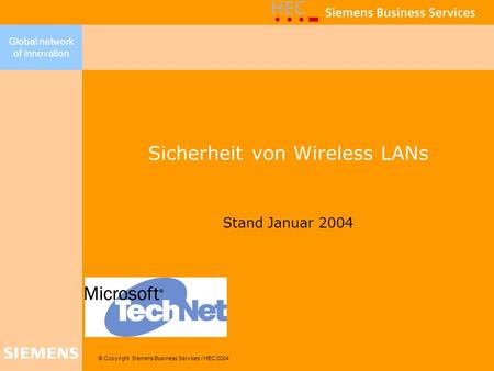 Sicherheit von Wireless LANs