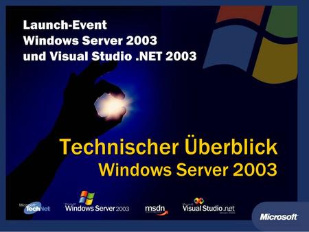 Technischer Überblick Windows Server 2003. Lorenz Goebel Geschäftsführer HanseVision GmbH