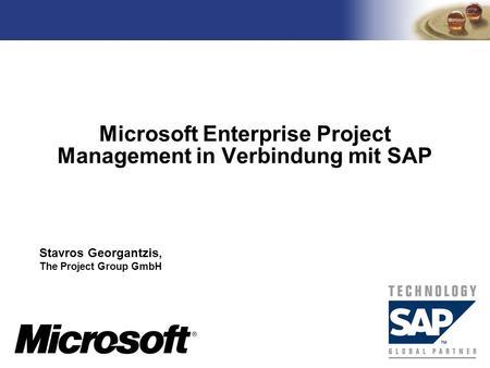 Microsoft Enterprise Project Management in Verbindung mit SAP