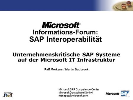 Informations-Forum: SAP Interoperabilität