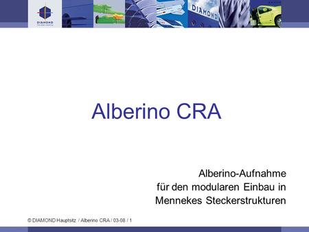 Alberino CRA Alberino-Aufnahme für den modularen Einbau in