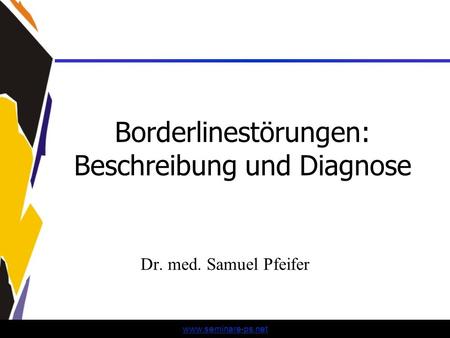 Borderlinestörungen: Beschreibung und Diagnose