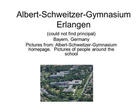 Albert-Schweitzer-Gymnasium Erlangen