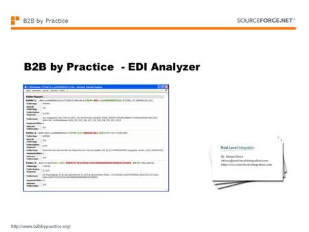 B2B by Practice  - EDI Analyzer