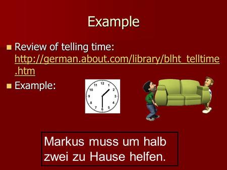 Review of telling time:  Review of telling time: