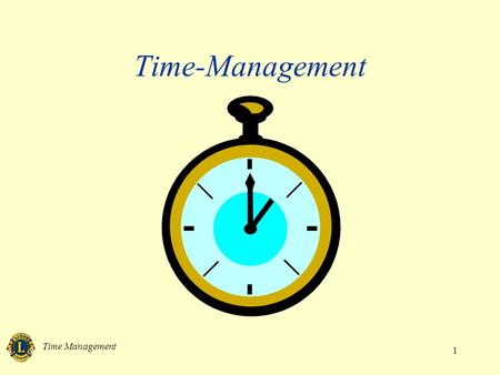 Time-Management Time Management