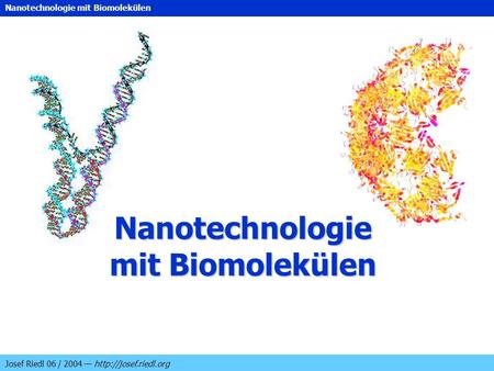 Nanotechnologie mit Biomolekülen