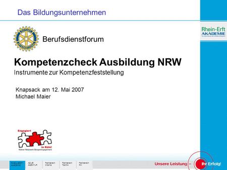 Kompetenzcheck Ausbildung NRW