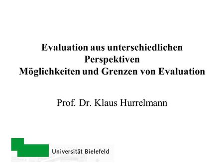 Prof. Dr. Klaus Hurrelmann