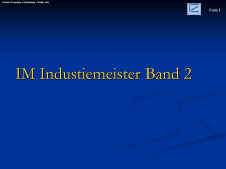 IM Industiemeister Band 2