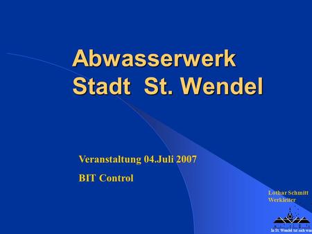 Abwasserwerk Stadt St. Wendel