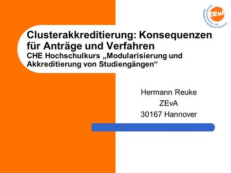 Hermann Reuke ZEvA Hannover