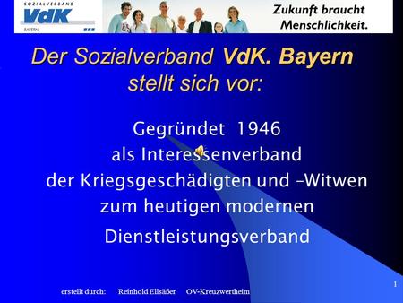 Der Sozialverband VdK. Bayern stellt sich vor: