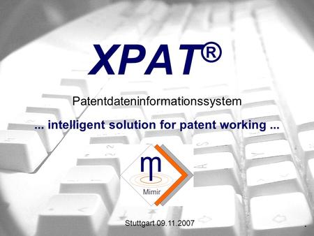 ... intelligent solution for patent working ...