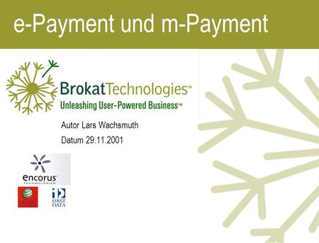 e-Payment und m-Payment