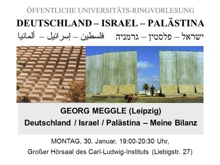 DEUTSCHLAND – ISRAEL – PALÄSTINA