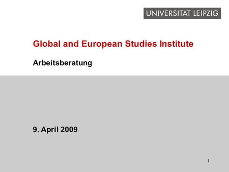 Global and European Studies Institute