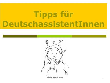 Tipps für DeutschassistentInnen