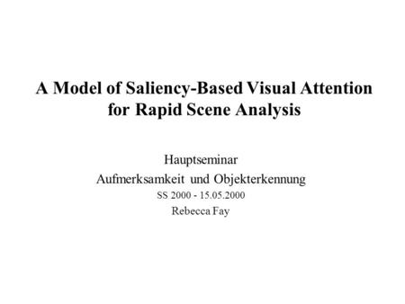 A Model of Saliency-Based Visual Attention for Rapid Scene Analysis