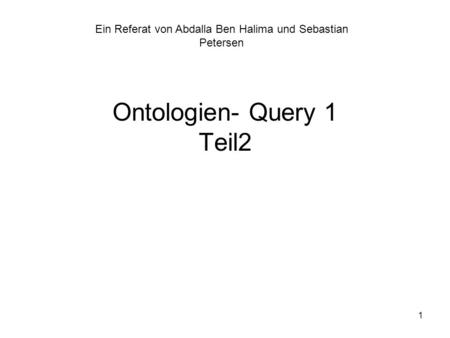 Ontologien- Query 1 Teil2