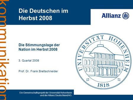 Die Deutschen im Herbst 2008