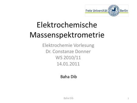 Elektrochemische Massenspektrometrie