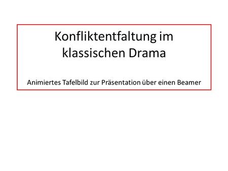 Konfliktentfaltung im Drama (Tragik und Komik)