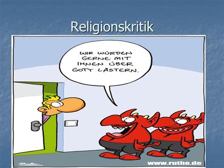 Religionskritik.