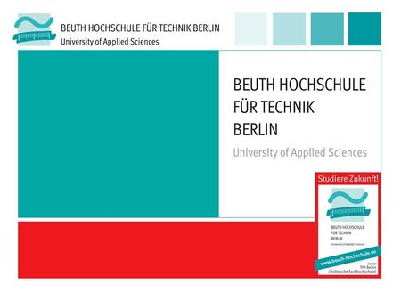 Beuth Hochschule für Technik Berlin – University of Applied Sciences