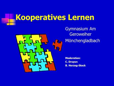 Kooperatives Lernen Gymnasium Am Geroweiher Mönchengladbach