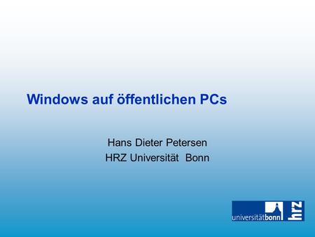 Windows auf öffentlichen PCs