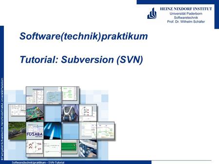 Software(technik)praktikum Tutorial: Subversion (SVN)
