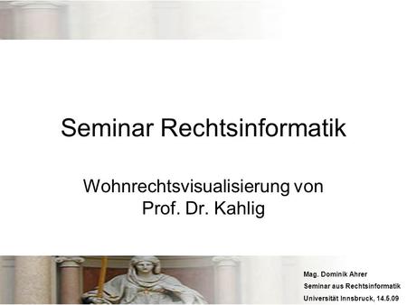Seminar Rechtsinformatik