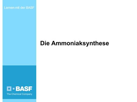 Die Ammoniaksynthese Lernen mit der BASF