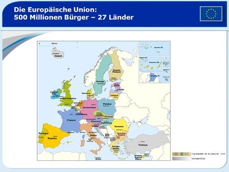 Die Europäische Union: 500 Millionen Bürger – 27 Länder