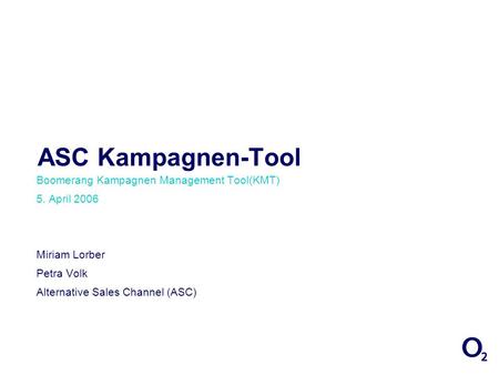 ASC Kampagnen-Tool Boomerang Kampagnen Management Tool(KMT)