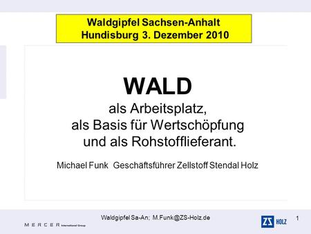 Waldgipfel Sachsen-Anhalt Hundisburg 3. Dezember 2010