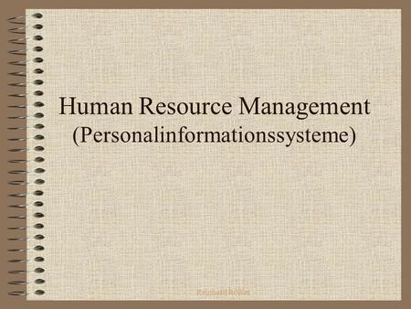 Human Resource Management (Personalinformationssysteme)