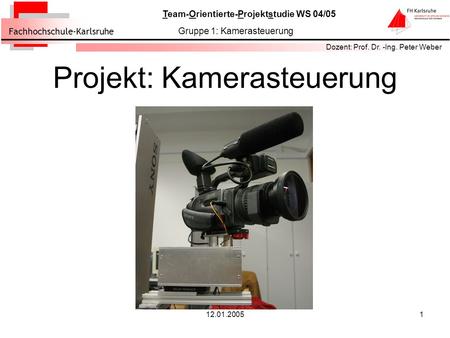 Projekt: Kamerasteuerung