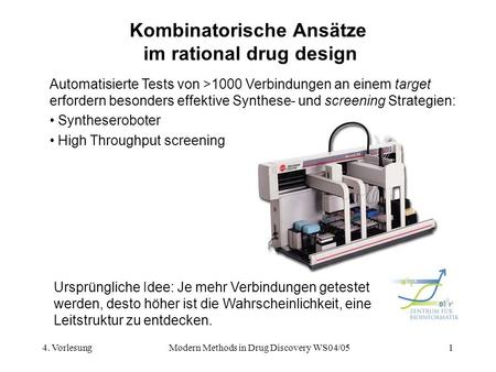 Kombinatorische Ansätze im rational drug design