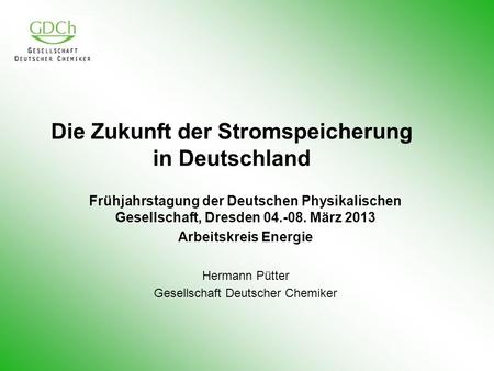 Die Zukunft der Stromspeicherung in Deutschland