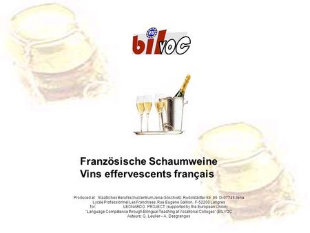 Französische Schaumweine Vins effervescents français