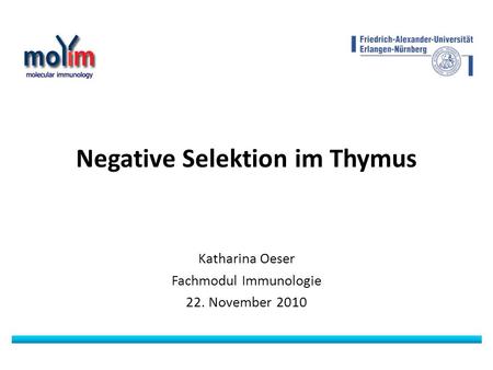 Negative Selektion im Thymus